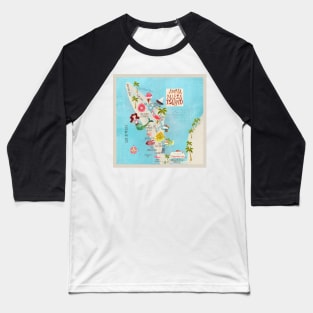 Anna Maria Island Florida//custom island map design and pattern Baseball T-Shirt